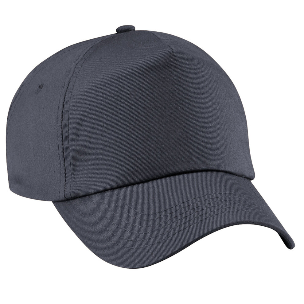 (One Size, Graphite Grey) Beechfield Unisex Plain Original 5 Panel Baseball Cap