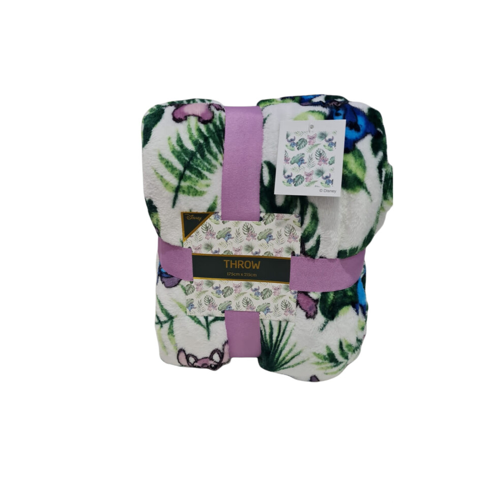 Disney Lilo & Stitch Throw/Blanket 175Cm × 215Cm From Primark Multicoloured
