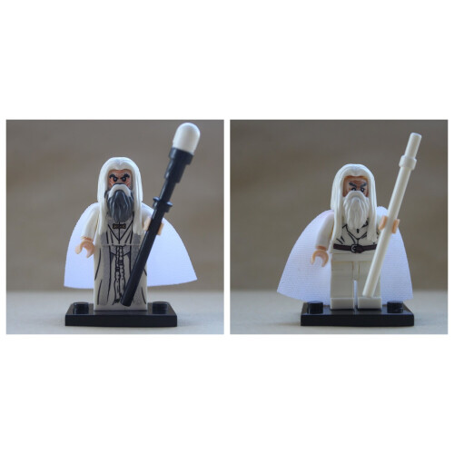 Saruman Gandalf The White 2 X action toys) Lord Of The Rings