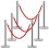 Costway 6 Polished Steel Queue Rope Barrier Posts Stands Crowd Control Stanchion 1.5M 4