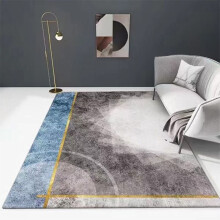 (Gray White) Carpet Living Room Kitchen Bedroom Rug Anti-slip Floor Protection Home Decor