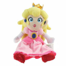 (23cm Princess Peach) (8-Inch) Super Mario Bros. Mario Princess Peach Plush Doll Plush Toy Gift