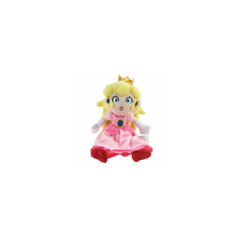 (23cm Princess Peach) (8-Inch) Super Mario Bros. Mario Princess Peach Plush Doll Plush Toy Gift