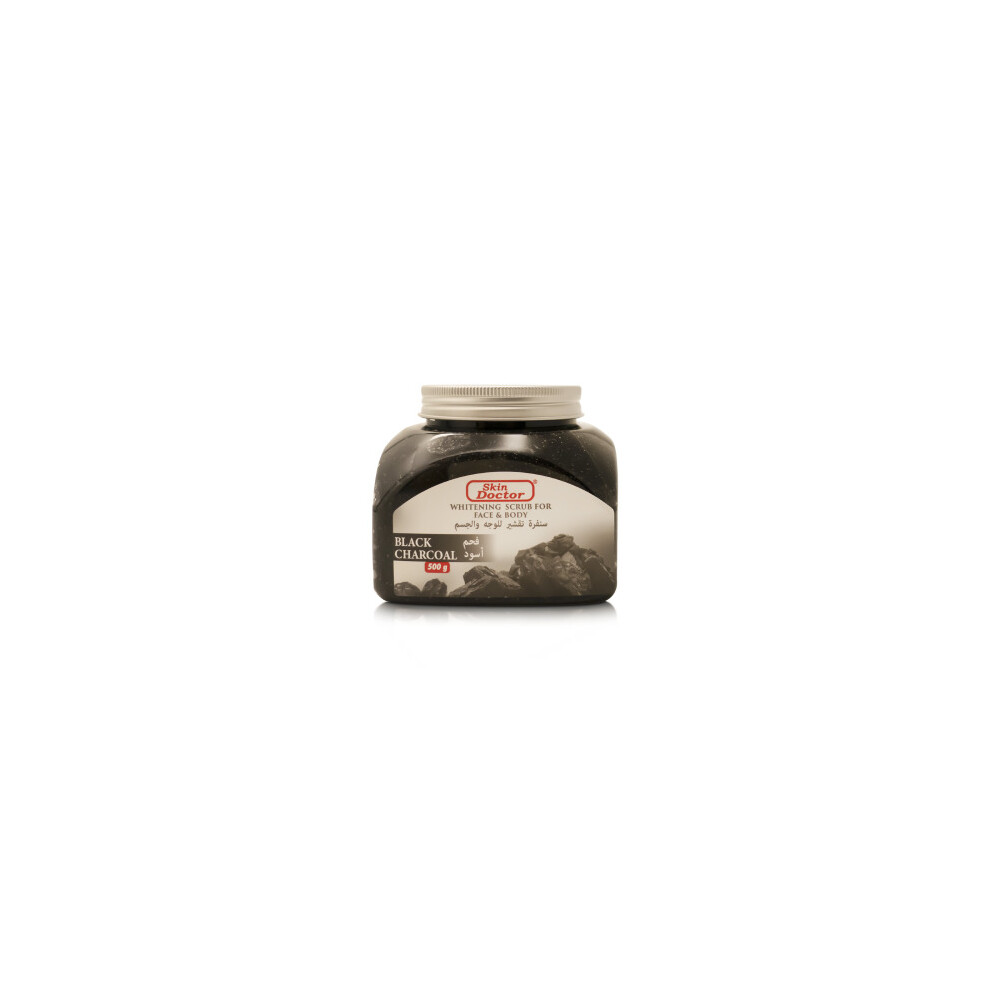 Skin Doctor Black Charcoal Scrub For Face & Body Deep Cleansing 500g