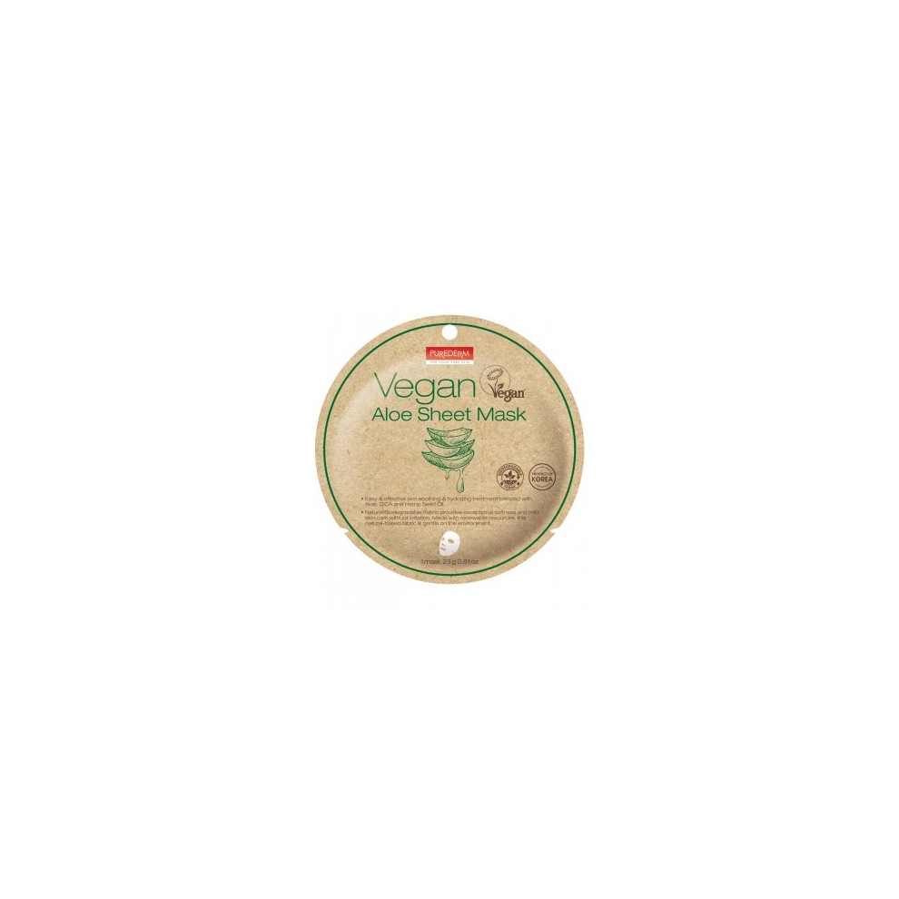 Purederm Vegan Aloe Sheet Mask