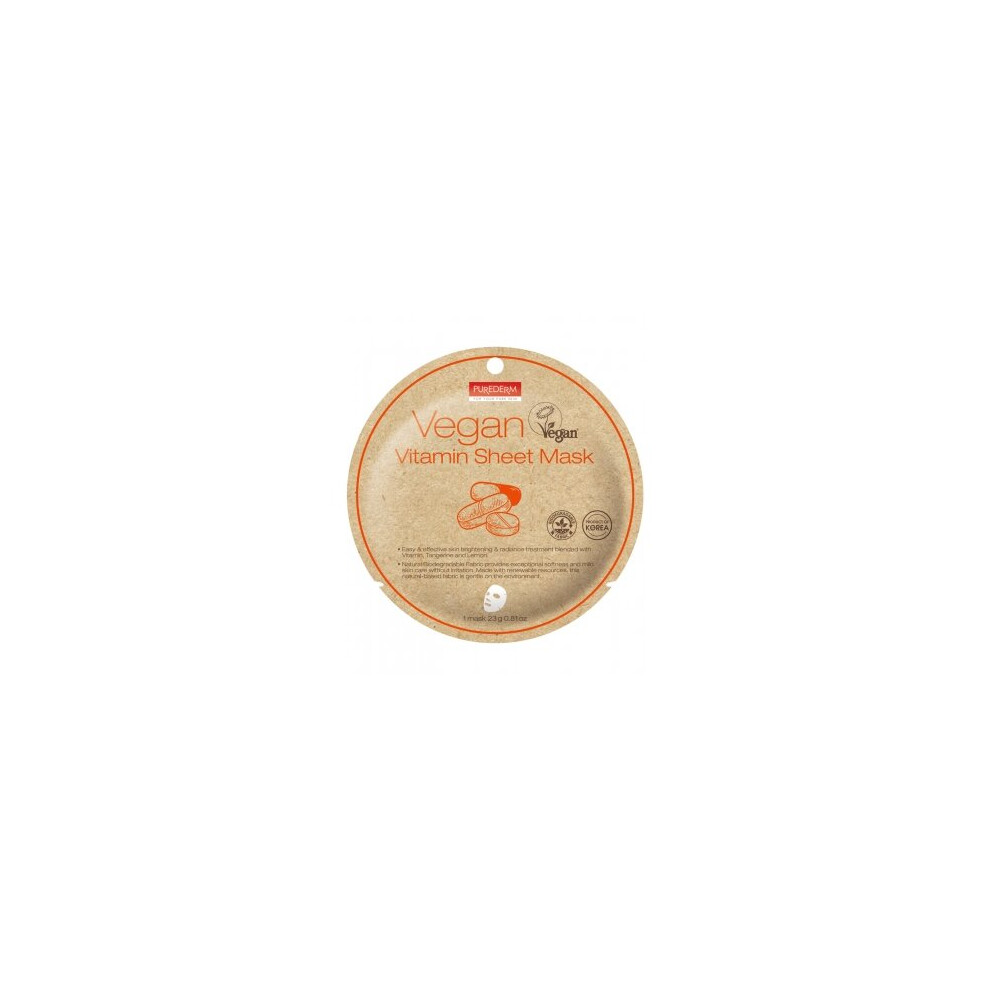 Purederm Vegan Vitamin Sheet Mask