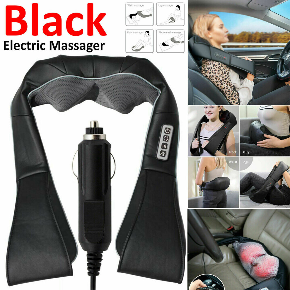 Ezi-Tech Shiatsu Neck Shoulder Massager Kneading Massage Muscles Pain Relief