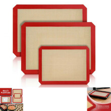 Silicone Fibreglass Non Stick Baking Mat Sheet Tray Oven Liner Rolling