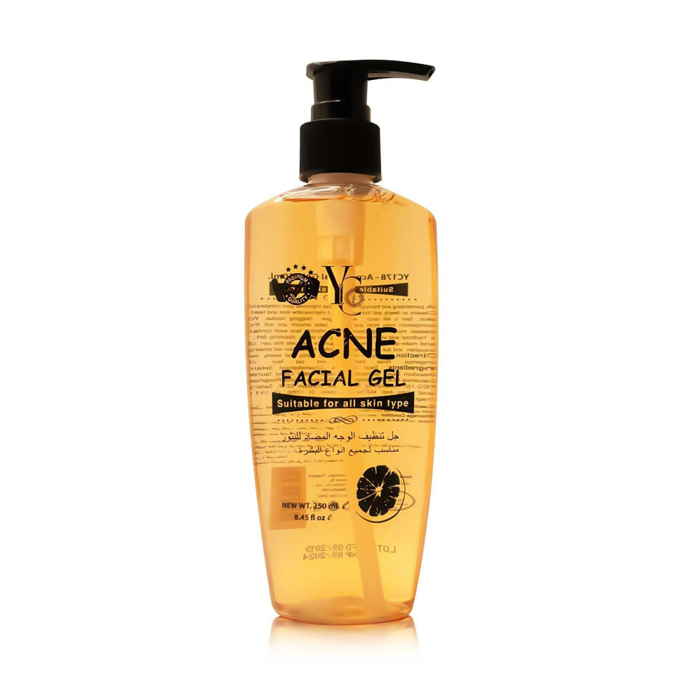 Yong Chin Acne Facial Gel 250Ml | Acne Treatment & Pore Control, Reduces Pimples & Blemishes, Soothing Formula For Clear Skin