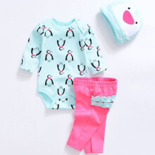 (#10 Penguin) 22''-23'' Reborn Baby Girl Boy Lifelike Baby Dolls Romper Dress Clothes for Doll