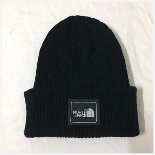 (Black) Cuff Beanie Plain Knit Hat Winter Solid Cap Slouchy Skull Ski Warm Men Woman