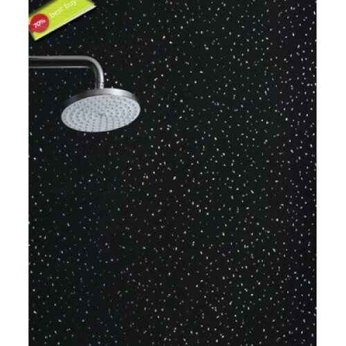 Black Sparkle 1000MM x 2.4m x 10mm thick Shower wall panels 1