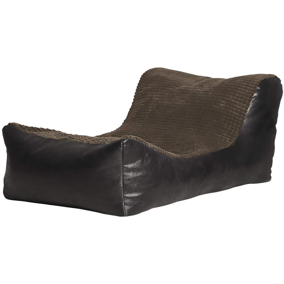 (Charcoal, Black) Large Comfortable Fabric Lounger Bean Bag