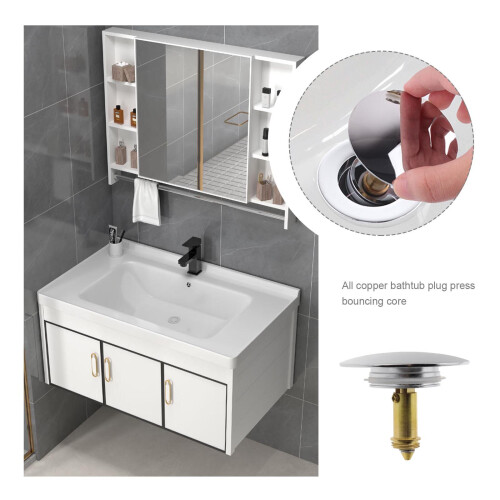 2x Sink Plug Kitchen Strainer Drainer No Leaking Bounce Core Wash Basin Plug 2