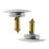 2x Sink Plug Kitchen Strainer Drainer No Leaking Bounce Core Wash Basin Plug 1