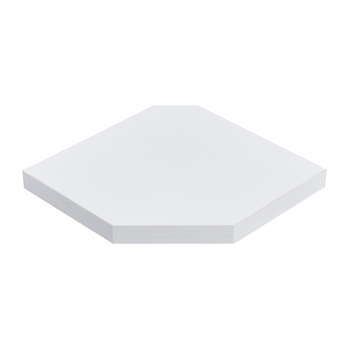 Spot On Dealz Floating Corner Wall Shelf White MDF Wood Display Shelves G-0071 2