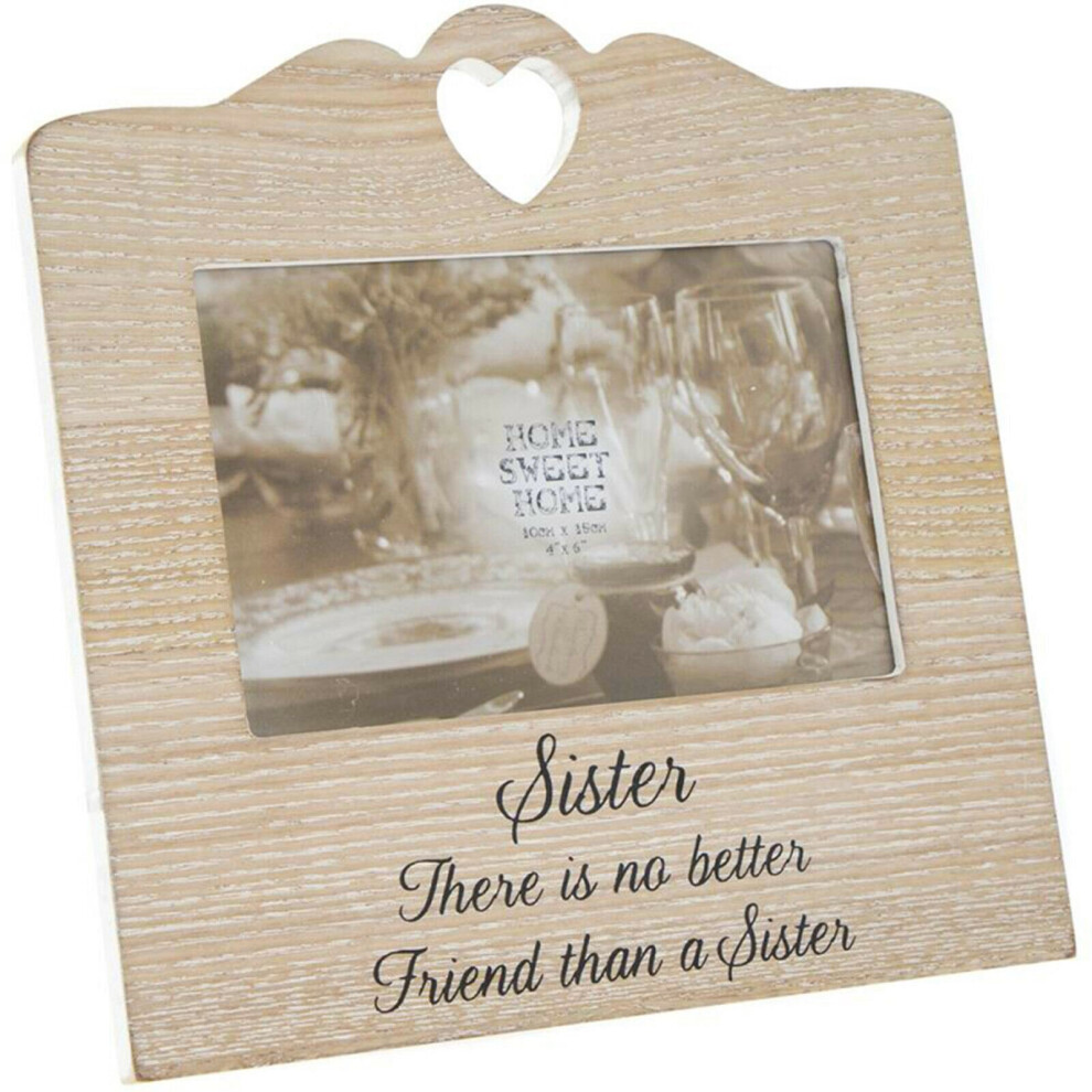 Wooden Photo Frame - Sister No Better Friend