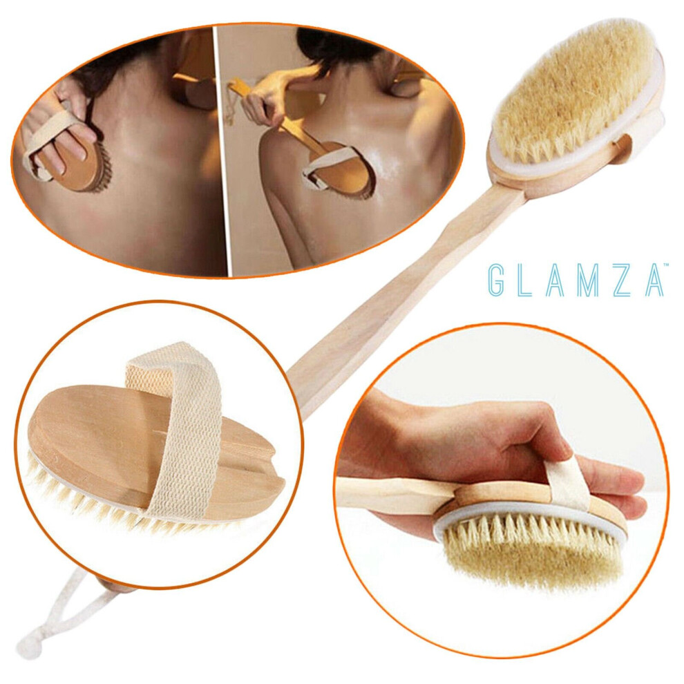 Glamza Bath Brush With Long Handle