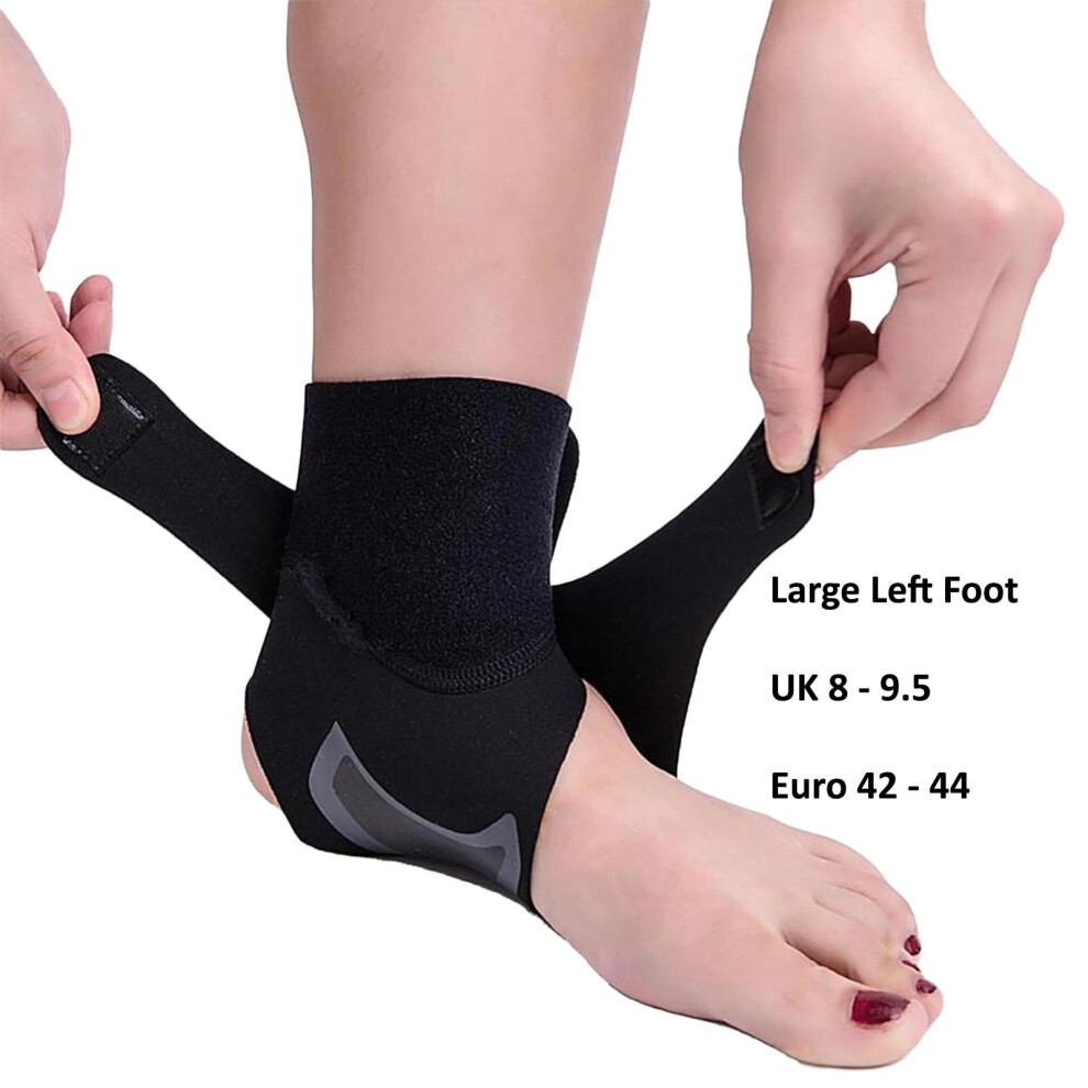Generise (Large, Left Foot) Compression Ankle Support Brace