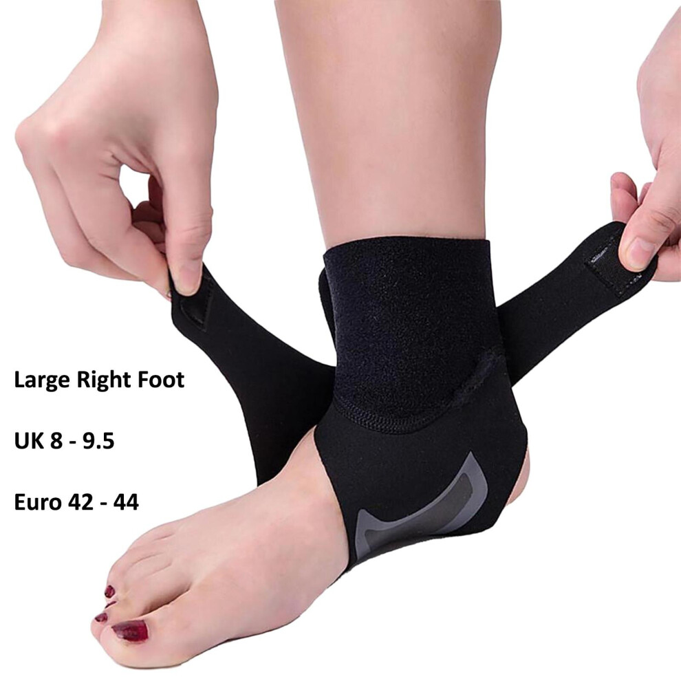 Generise (Large, Right Foot) Compression Ankle Support Brace