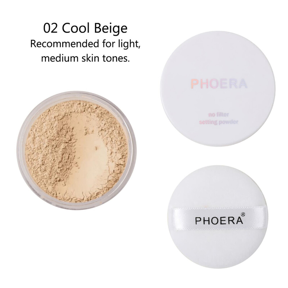 (02 - Cool Beige) Phoera Makeup Setting Powder-image-OPC-P8KTXWX-NEW