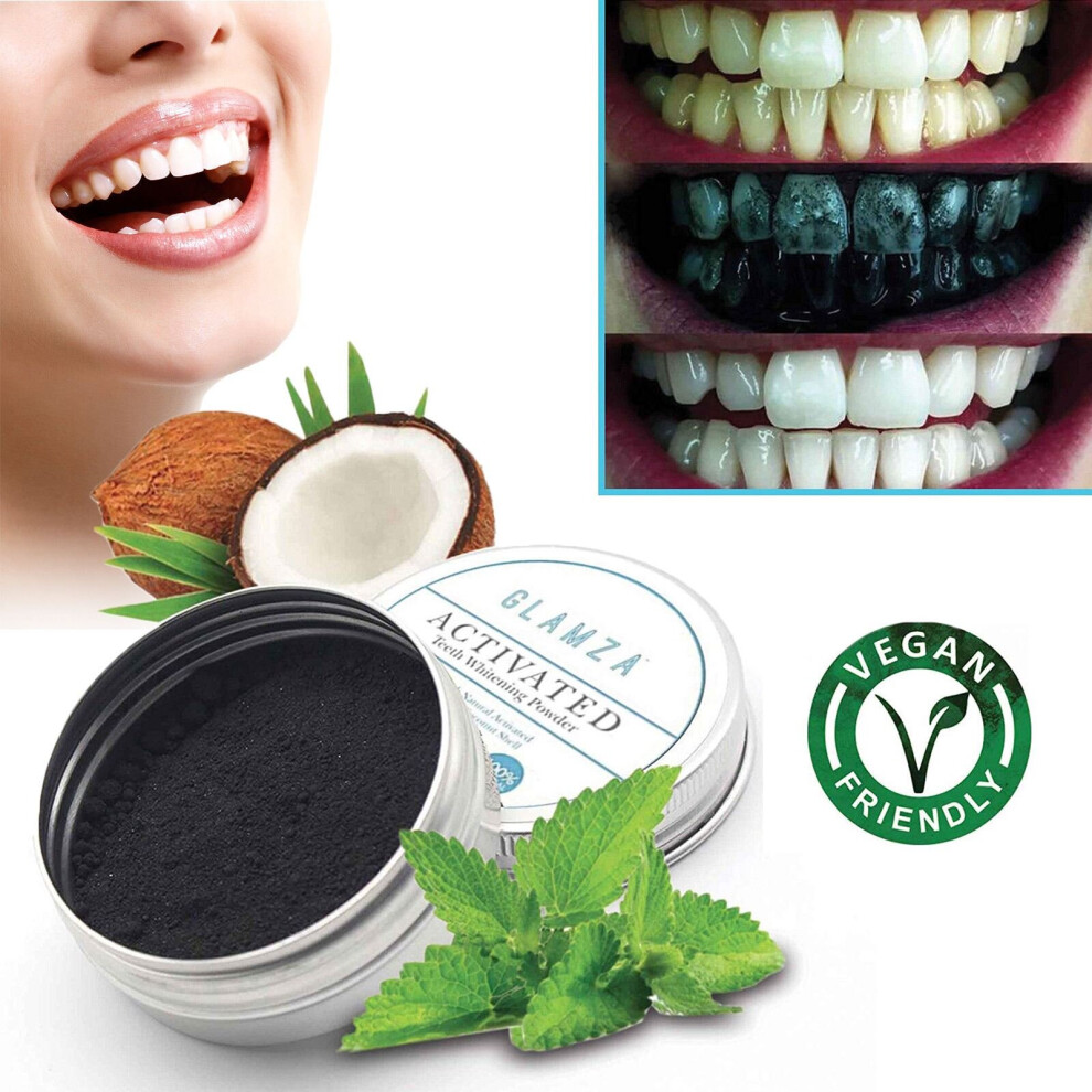 Glamza Activated Charcoal Tooth Powder