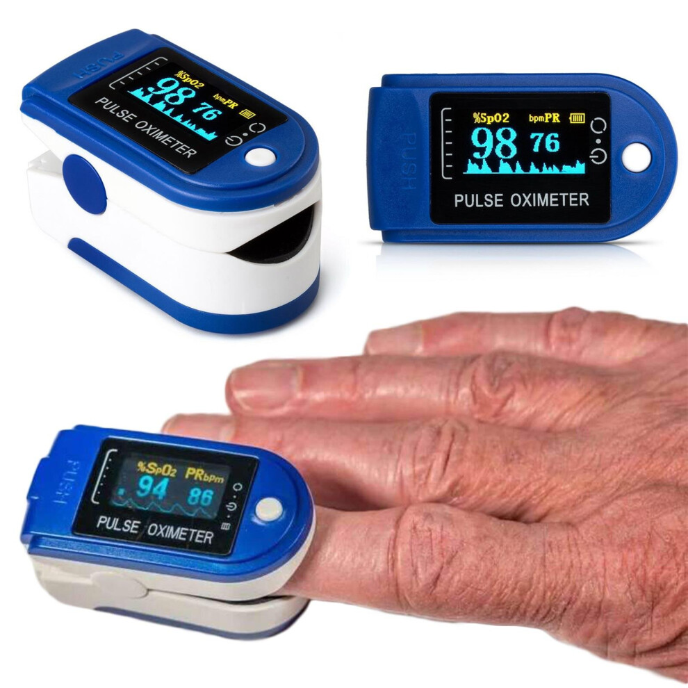 Oxygen Saturation Monitor Finger Tip Pulse Oximeter