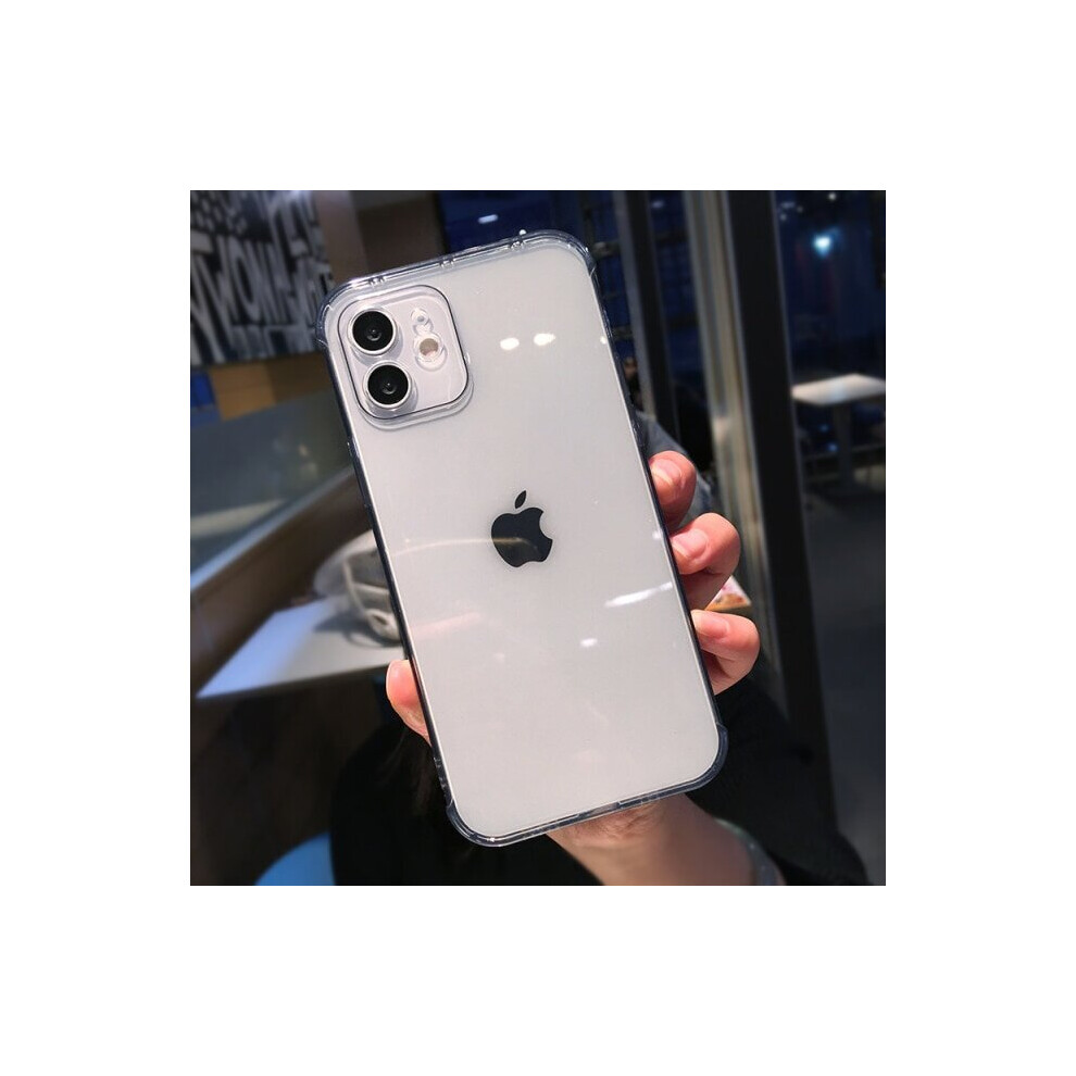 Photos - Case  Candy Color Transparent Silicone  For iPhone 12 Mini 11 Pro Max 7 8 Plus X XR XS Max SE 20(black, For iPhone 11Pro Max)
