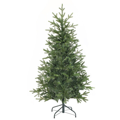 Dellonda Artificial 5ft/150cm Hinged Christmas Tree with 750+ PE/PVC Mix Tips - DH44 1