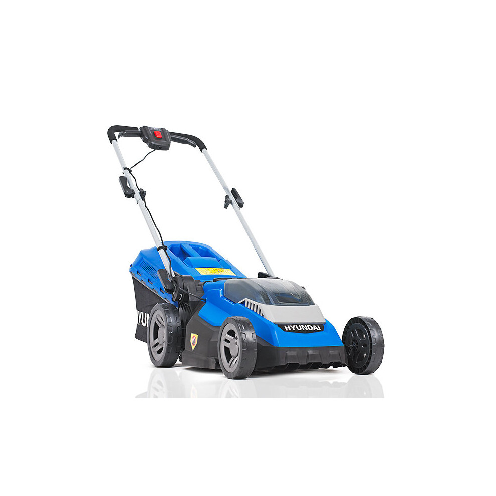 Hyundai 38cm Cordless 40v Lithium-Ion Battery Roller Lawnmower with Battery and Charger | HYM40LI380P