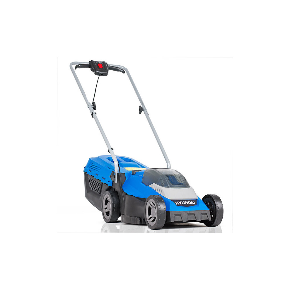 Hyundai 40V Lithium-Ion Cordless Battery Powered Roller Lawn Mower 33cm Cutting Width With Battery and Charger | HYM40LI330P