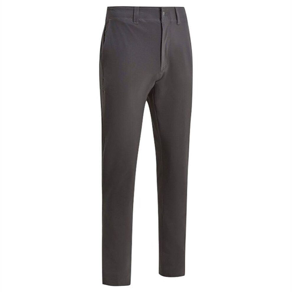 (Asphalt) Callaway Golf Mens Chev Tech Opti-Dri Stretch Lightweight Pants Golf Trousers II