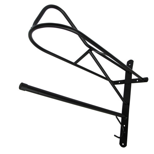 Wall Mounted Saddle Rack (Horse Bridle Stable Rug Black)