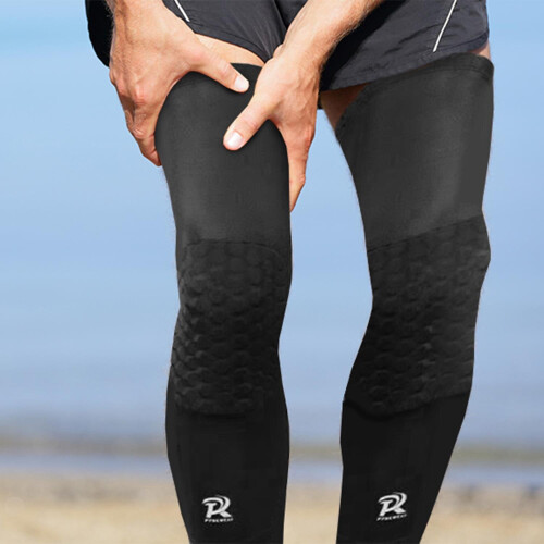 Knee Compression Sleeve, Large - Black 2