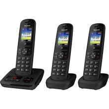 (3) Panasonic KX-TGH723EB Digital Cordless Telephone