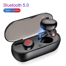 (White) P2Wireless Bluetooth-compatible 5.0 Smart Touch Earphones Gaming Earbuds Headphones
