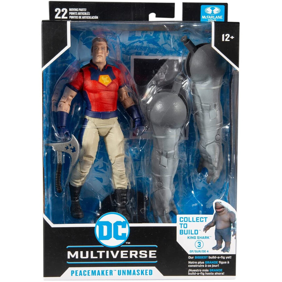 DC Multiverse Build-A 7" WV5 - Suicide Squad Peace Maker (Unmasked) Action Figure