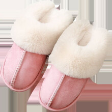 (Pink, EU38-39) Women's Ladies Girls Slippers Fuzzy Fluffy Faux Fur Slides Indoor/Outdoor Shoes