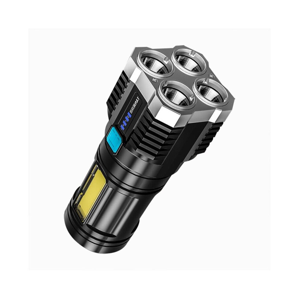 Super Bright Torch LED Flashlight USB Rechargeable Hiking Camping Tactical Lamp