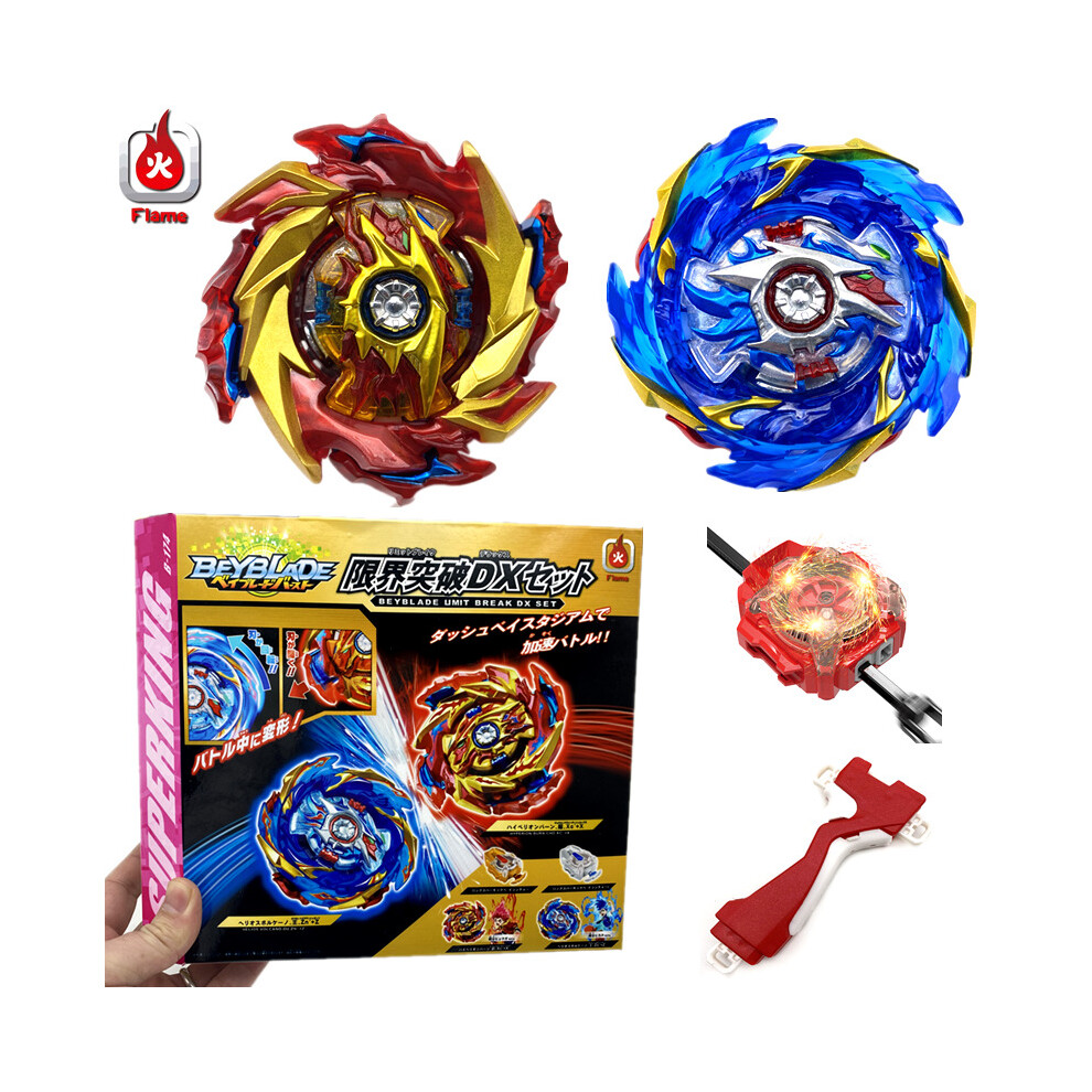 (Spark Ruler Launcher+Grip) Beyblade Burst Superking B-174 LIMIT BREAK DX w/ Ruler Wired Sparking Launcher