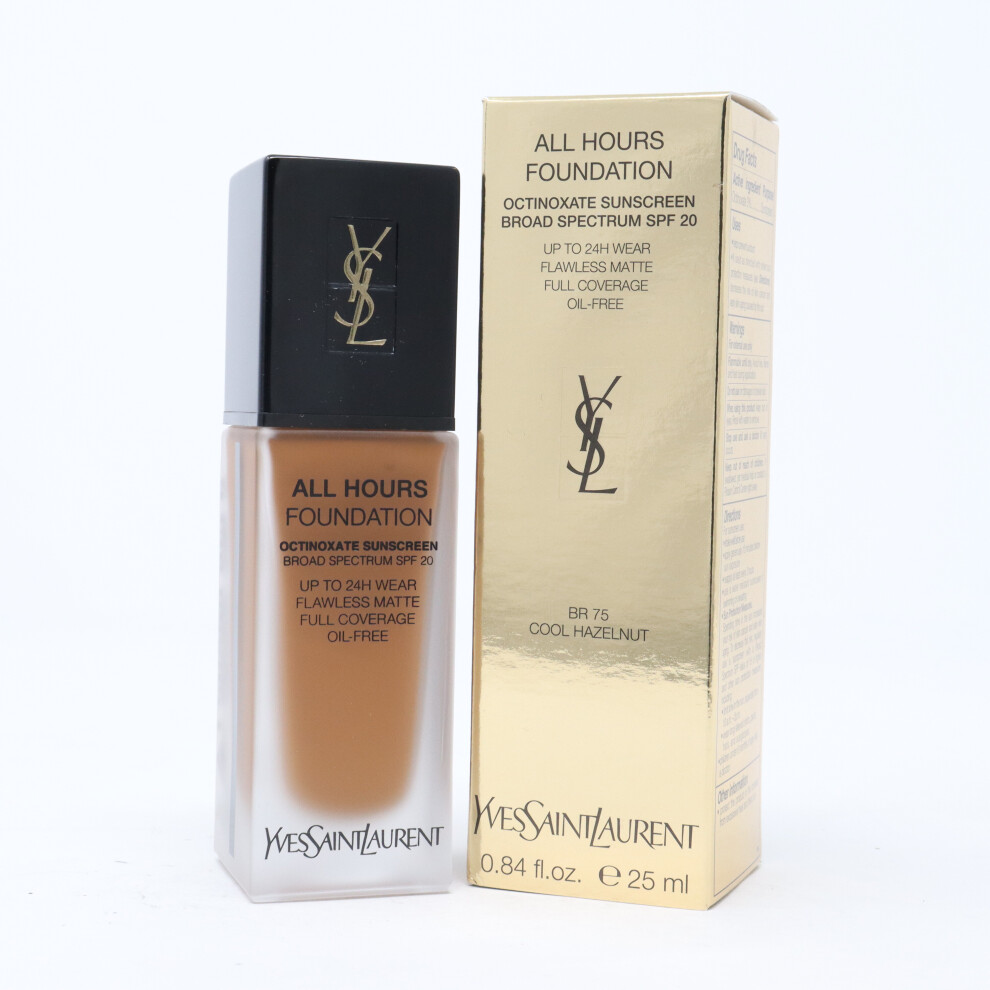 (BR 75 Cool Hazelnut) Yves Saint Laurent All Hours Longwear Matte Foundation 0.84oz