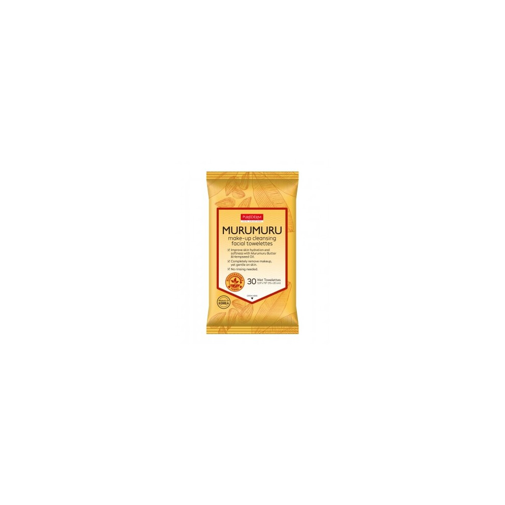 Purederm Murumuru Make-up Cleansing Facial Towelettes