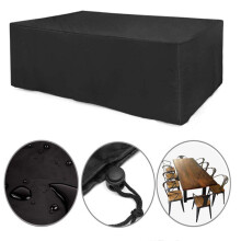 (135*135*75CM/53.14 *53.14 *29.52in) Waterproof Garden Patio Furniture Cover Covers Rattan Table Cube Sofa Outdoor