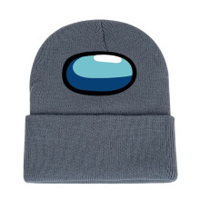 (Gray) Among Us Adults Unisex Winter Knitted Beanie Hat Boys Girls Warm Woolen Cap
