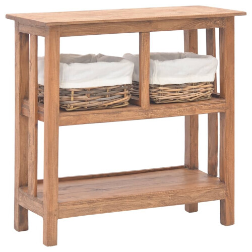 VidaXL vidaXL Console Table Hall End Table Accent Side Table Solid Mahogany Wood