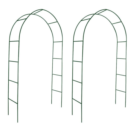 VidaXL vidaXL 2x Garden Arch Arbour Pergola Trellis Archway Climbing Plants Support 1