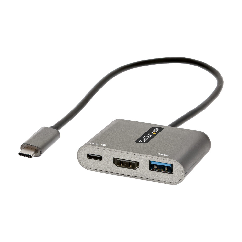 Usb C Multiport Adapter, Usb-C To Hdmi 4K Video, 100W Pd Pass-Through, Usb 3.0 Hub 5Gbps (1Xtype-C/1Xa), Usb-C Mini Dock, Usb-C Travel Dock 065030892520
