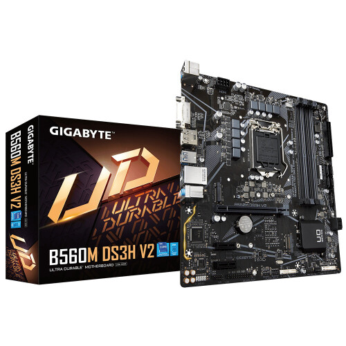 Gigabyte Μητρική πλακέτα Gigabyte B560M DS3H V2 Intel B460 LGA 1200 micro ATX