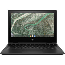 HP Chromebook x360 11MK G3 Hybrid (2-in-1) 29.5 cm (11.6") Touchscreen HD MediaTek 4 GB LPDDR4x-SDRAM 32 GB eMMC Wi-Fi 5 (802.11ac) Chrome OS Black - Refurbished