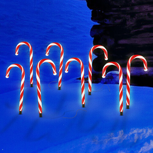LED Candy Cane Light Christmas Tree Decorations Outdoor Garden Path Drive Indoor 2